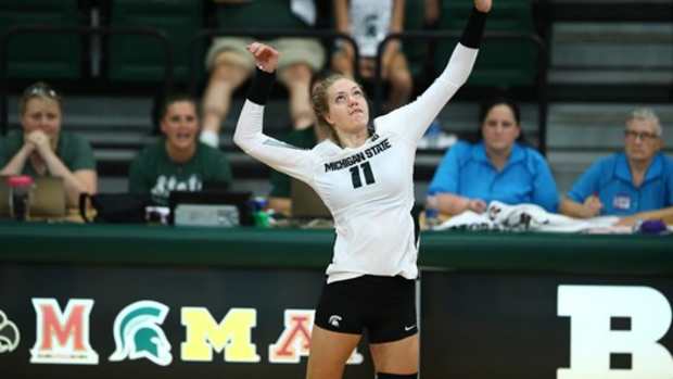 Michigan State  Volleyball (PHOTO:  MSU SID)